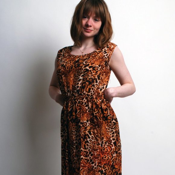Dresses & Skirts - summer leopard print boho dress - nwot
